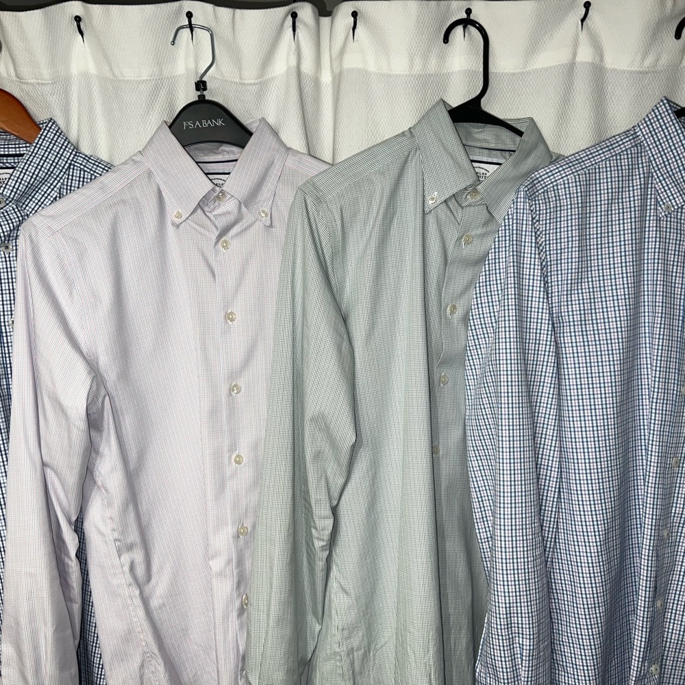 Set of FOUR Men’s Charles Tyrwhitt Slim Fit 15 1/2 / 35” Dress Shirts